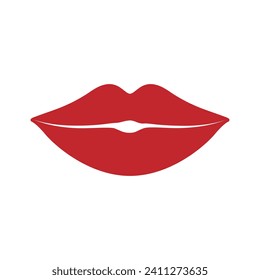 Lips vector icon set. kiss illustration sign collection.  woman symbol. love logo.