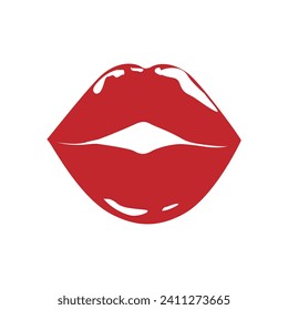 Lips vector icon set. kiss illustration sign collection.  woman symbol. love logo.