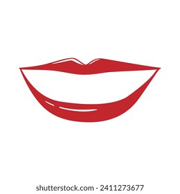 Lips vector icon set. kiss illustration sign collection.  woman symbol. love logo.