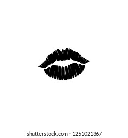 lips vector icon. lips sign on white background. lips icon for web and app