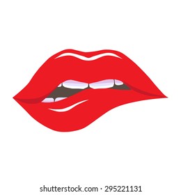Lips vector illustration.