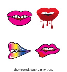 Dibujo vectorial del logotipo de una mujer
