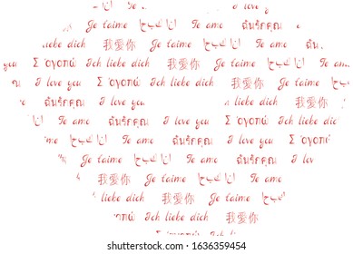 lips with words i love you in many languages