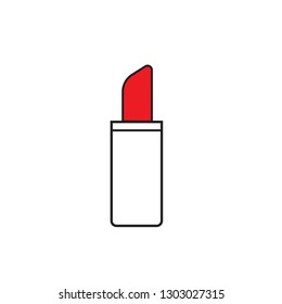 Lipstcik red vector icon