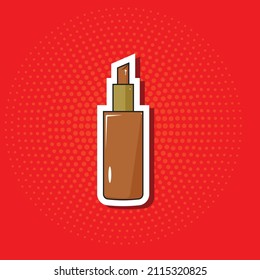 Arte pop lipístico en forma vectorial