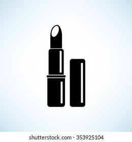 lipstick -  black vector icon