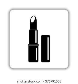 lipstick  - black vector icon