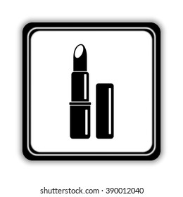 lipstick  - black vector icon