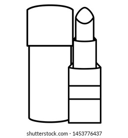 lipstick and bottle make up drawing icon