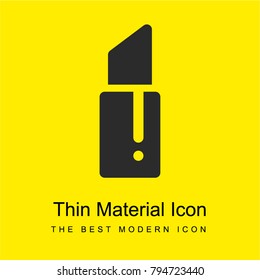 Lipstick bright yellow material minimal icon or logo design