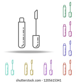 lipstick brush icon. Elements of Beauty, make up, cosmetics in multi color style icons. Simple icon for websites, web design, mobile app, info graphics