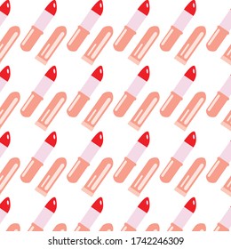 fondo de patrón de bueaty de lápiz labial para el diseño de eps vectoriales.10