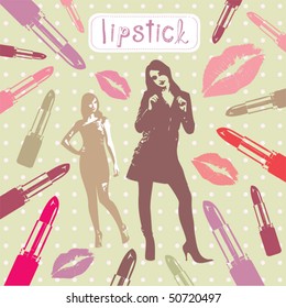  lipstick card