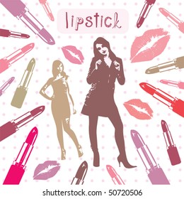  lipstick card