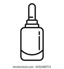 Lipstick care product icon outline vector. Care bio skin. Ceramide asian