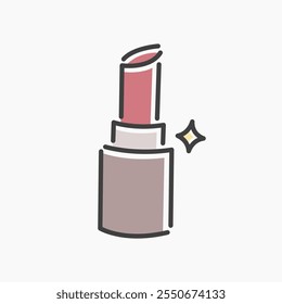 Ilustração de Batom, perfeito para necessidades relacionadas com a beleza, moda, cosmética, maquiagem e muito mais.