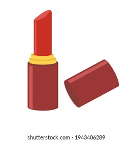 lipstick cartoon icon, vector illustration. Lipstick, lipstick vector, lipstick isolated