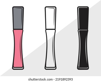 Lipstick Clipart SVG Printable Vector Illustration