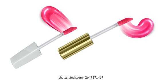 Batom Coleção Três cores vibrantes no batom líquido branco