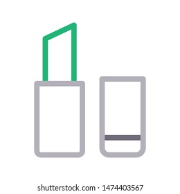 lipstick colour line vector icon