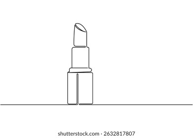 Batom contínuo um desenho de linha e estilo minimalista isolar contorno vetor ícone