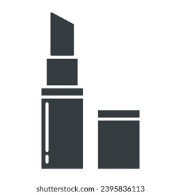 Icono de lápiz labial para aplicaciones y sitios web en diseño de moda