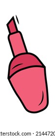 Lipstick Cosmetics icon. Vector illustration
