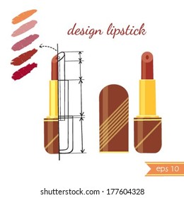 Lipstick design , cosmetics