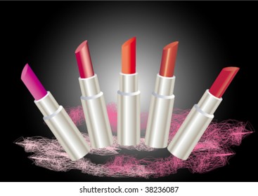 Lipstick of different colours