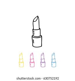 lipstick doodle icon