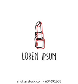 lipstick doodle icon
