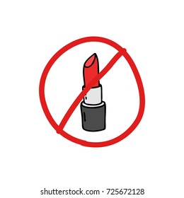 lipstick doodle icon