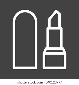 Lipstick, face, cosmetics icon vector image.Can also be used for makeup and accessories. Suitable for mobile apps, web apps and print media.