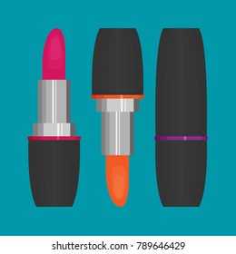 Lipstick. Flat icon