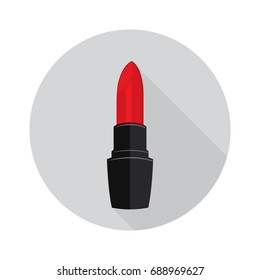 Lipstick in a flat style. Vector illustration.