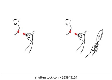 lipstick girl