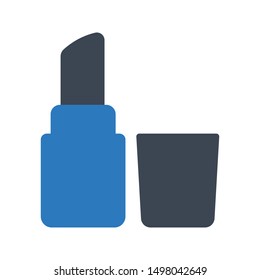 lipstick glyph colour vector icon
