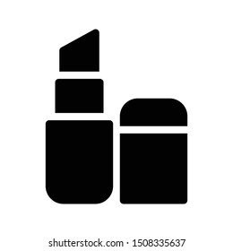 lipstick glyph flat vector icon