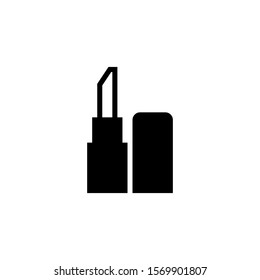 lipstick glyph icon black and white