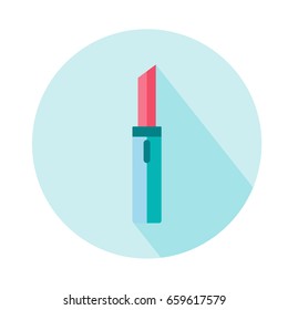 lipstick hat vector icon. Beauty and accessoires