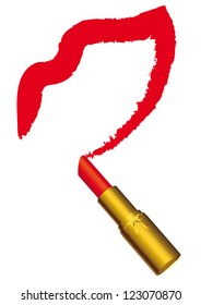 lipstick heart