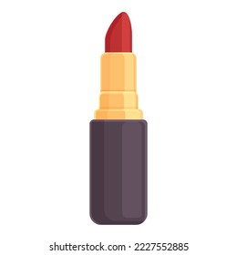 Lipstick icon cartoon vector. Cosmetic makeup. Fashion product