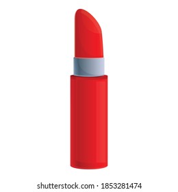 Lipstick icon. Cartoon of lipstick vector icon for web design isolated on white background