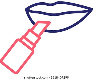 Lipstick Icon Color Vector Illustration