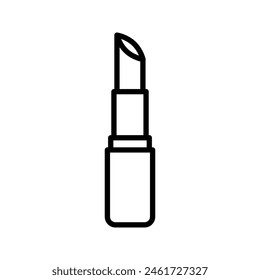 lipstick icon. Cosmetic sign color editable