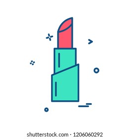 Lipstick icon design vector