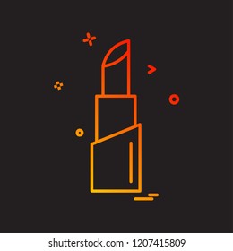 Lipstick icon design vector