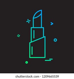 Lipstick icon design vector