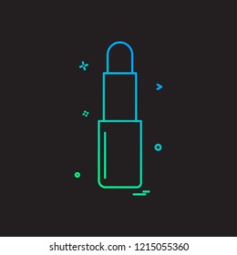 Lipstick icon design vector