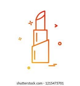 Lipstick icon design vector